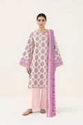 Blush Pink Printed Lawn 3 Piece Suit (Sapphire)
